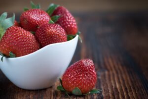 Taza de fresas